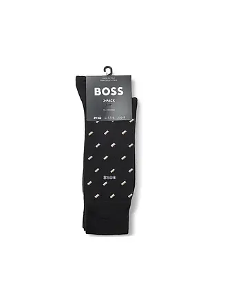 BOSS | Lot de 2 paires de chaussettes charcoal | schwarz